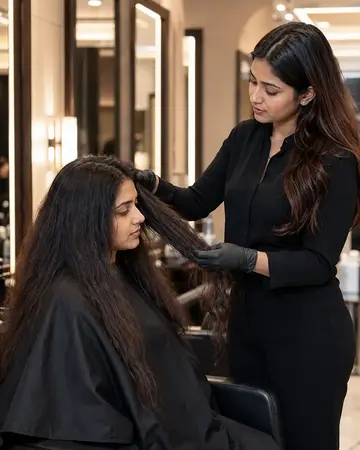 Hair Botox at Looks Unisex Salon Asansol