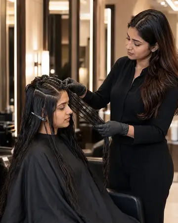 Hair Botox at Looks Unisex Salon Asansol