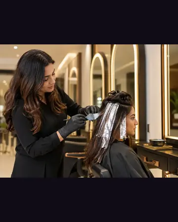 Hair Highlights at Looks Unisex Salon Asansol