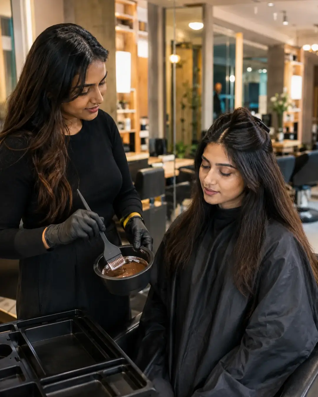 Global Hair Colour service at Looks Unisex Salon Asansol