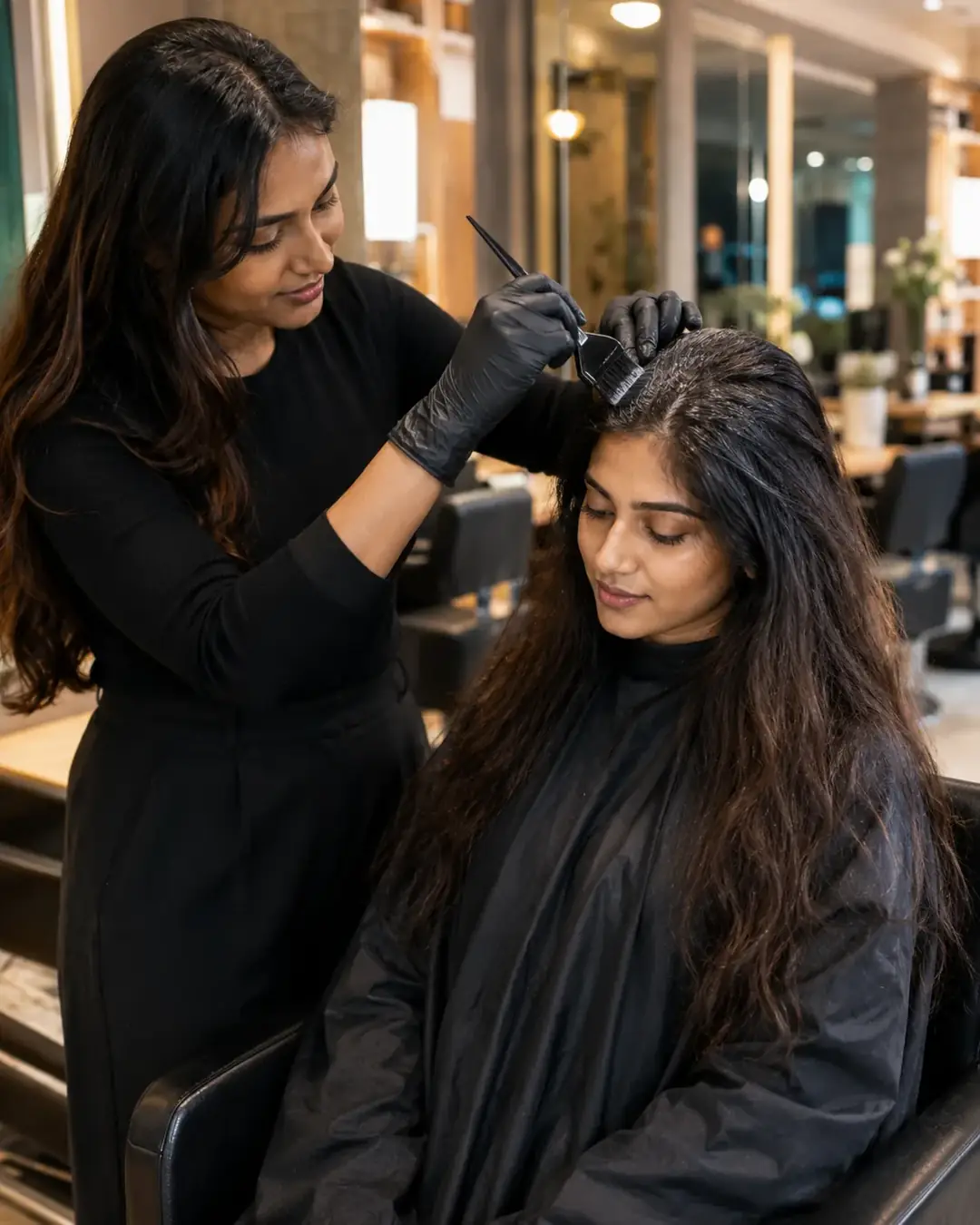 Global Hair Colour service at Looks Unisex Salon Asansol