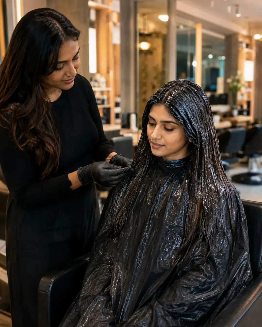 Global Hair Colour service at Looks Unisex Salon Asansol