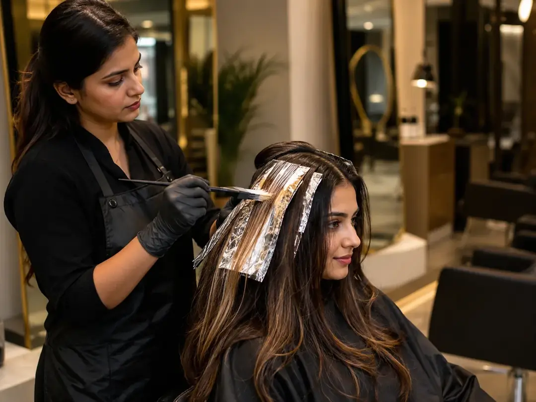 Hair Highlights service at Looks Unisex Salon Asansol