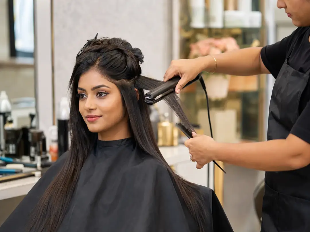 Hair Straightening service at Looks Unisex Salon Asansol