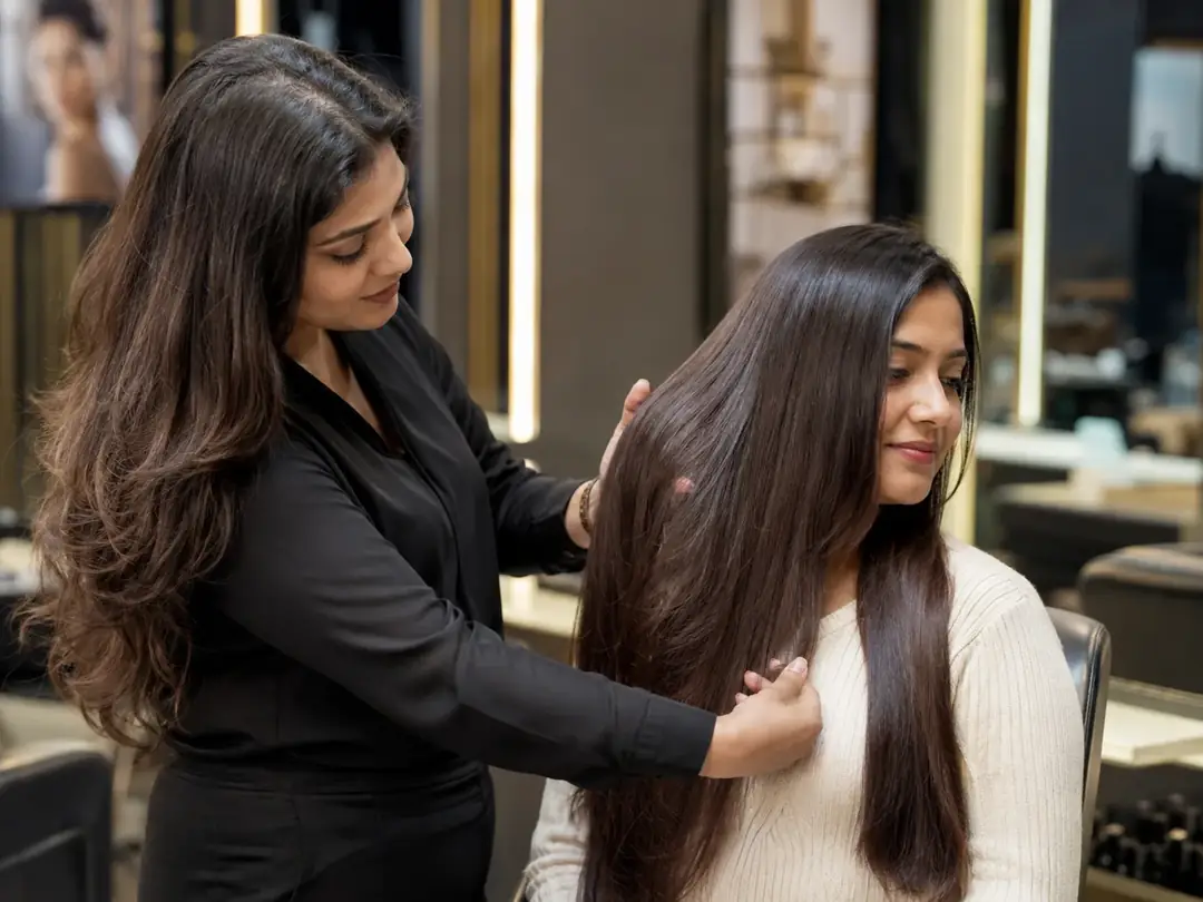 Hair Straightening service at Looks Unisex Salon Asansol