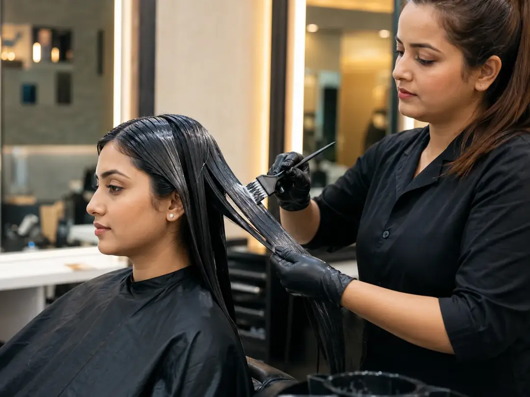 Hair Straightening service at Looks Unisex Salon Asansol