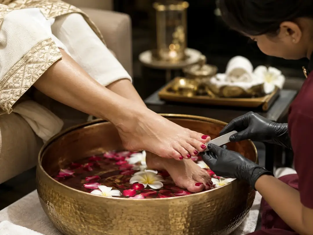 Manicure & Pedicure service at Looks Unisex Salon Asansol