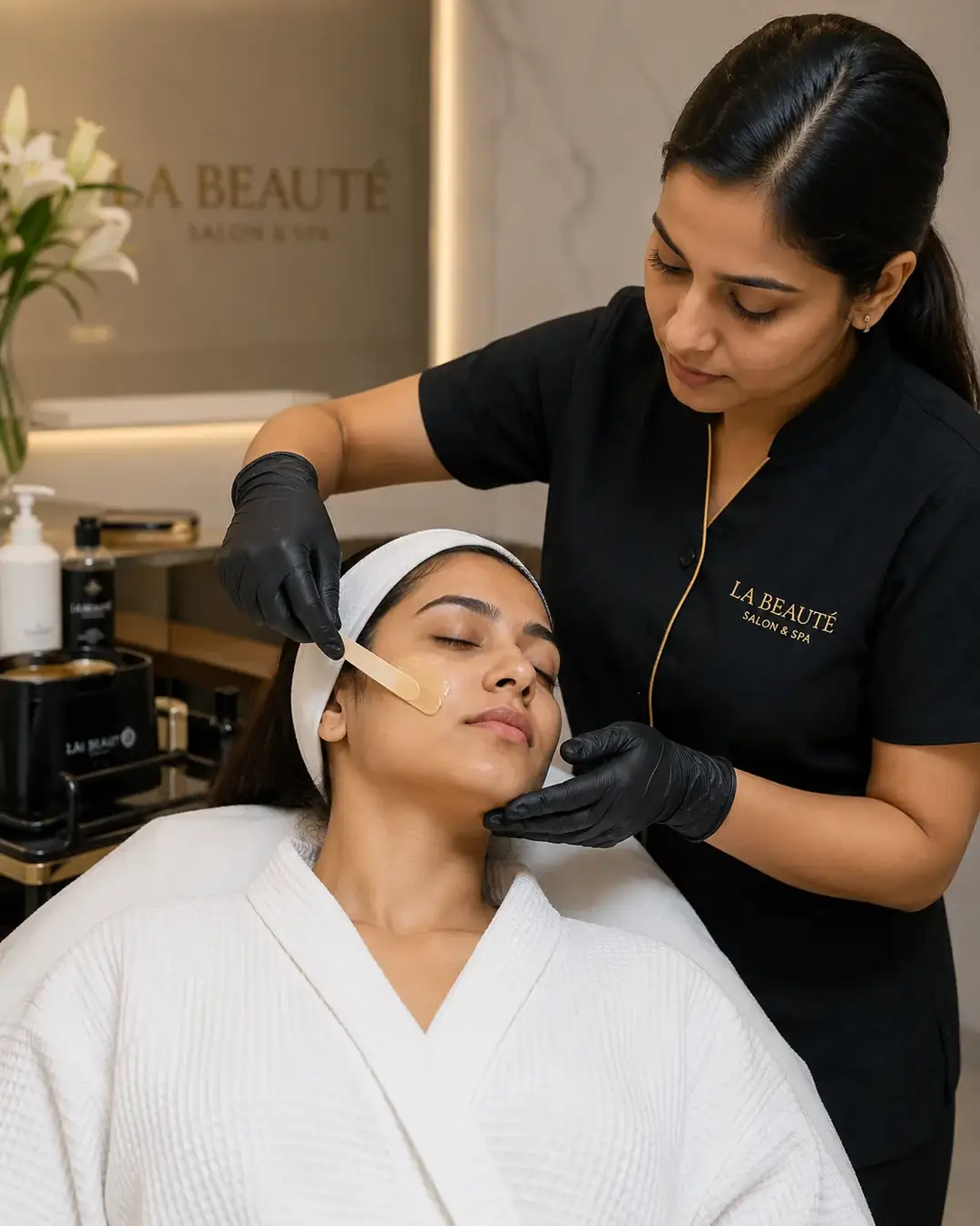 Waxing service at Looks Unisex Salon Asansol