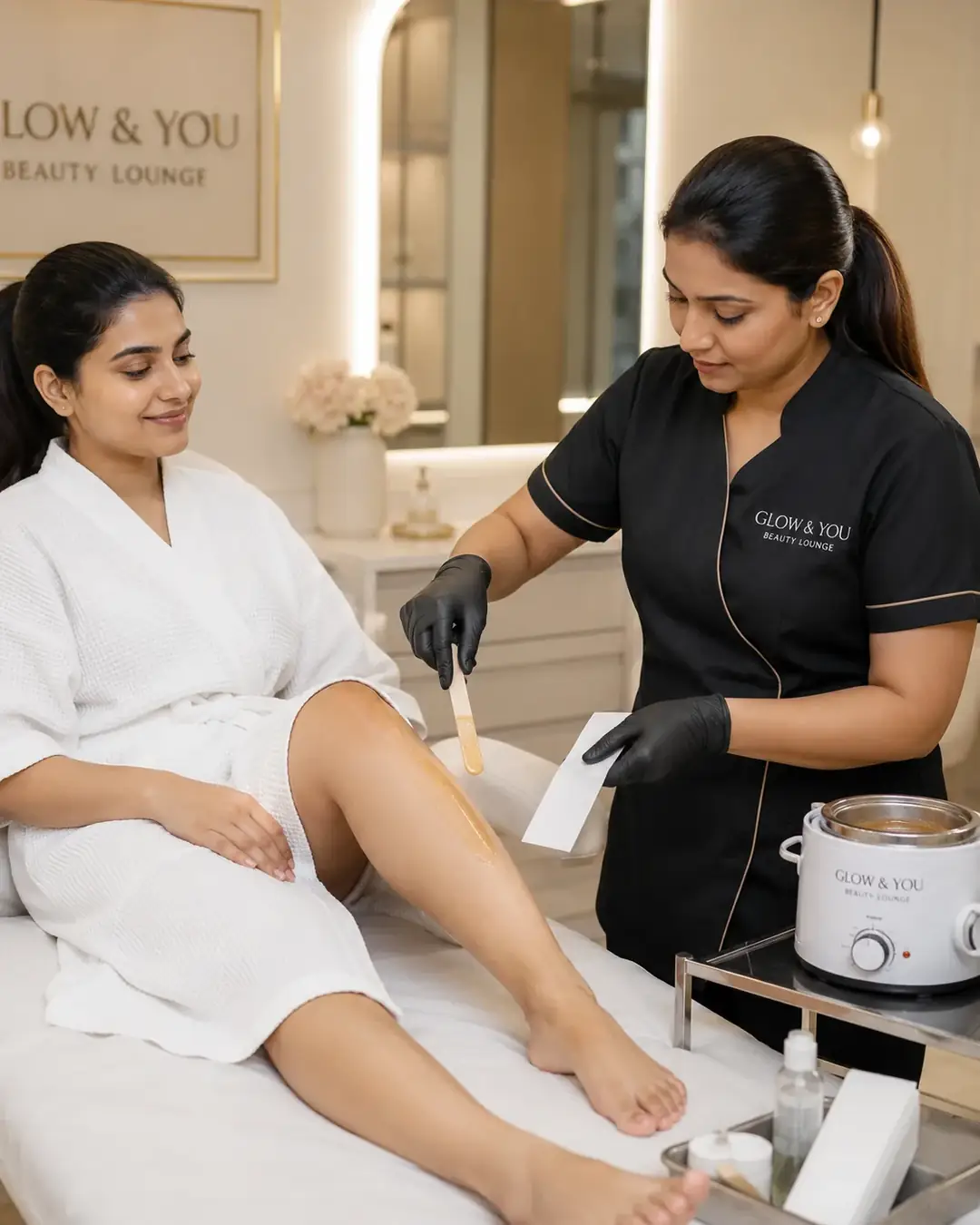 Waxing service at Looks Unisex Salon Asansol