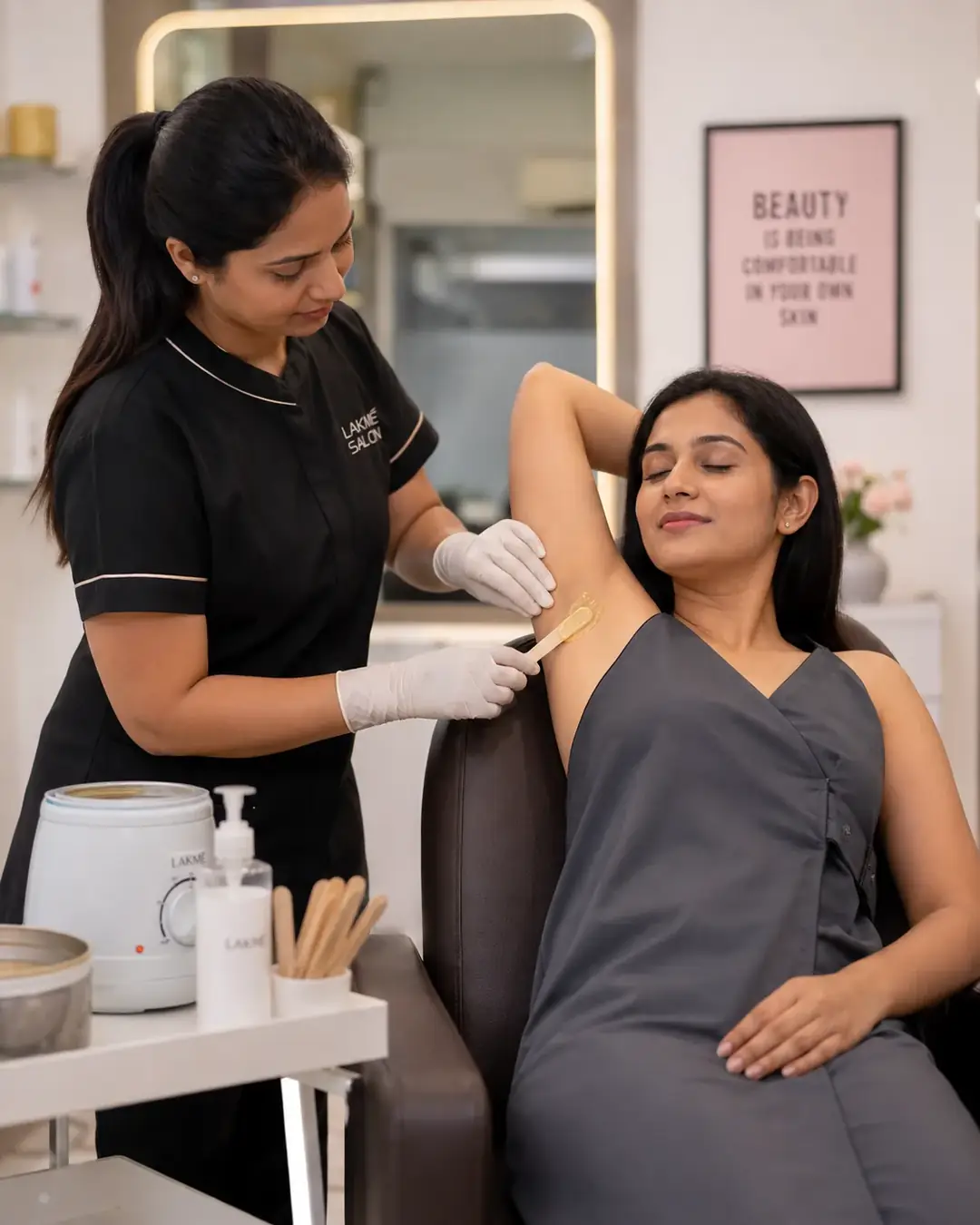 Waxing service at Looks Unisex Salon Asansol